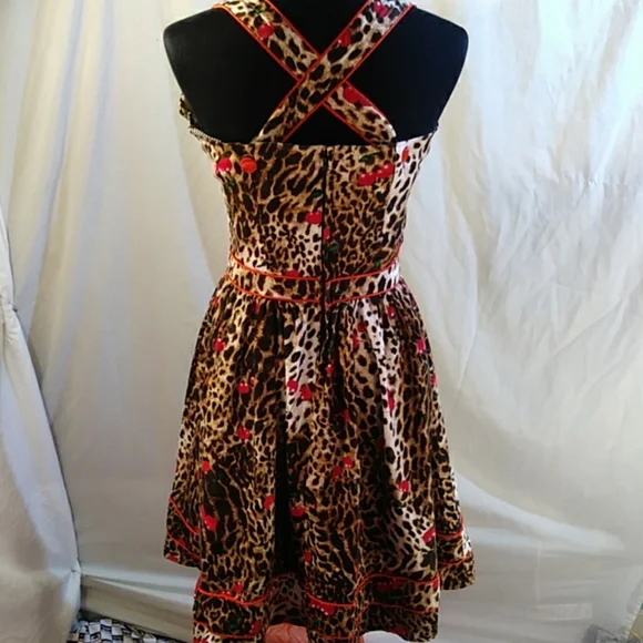 Voodoo Vixen Leopard Print Midi Dress - Picture 5 of 10